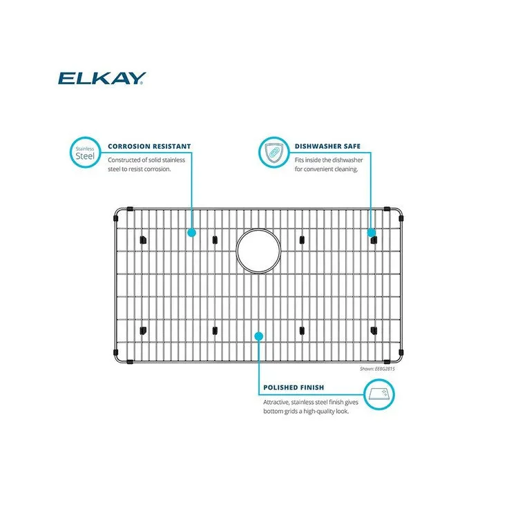 28-5/16"L x 14-5/16"W Stainless Steel Bottom Grid