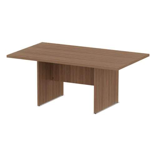 Alera Valencia Series Conference Table, Rectangular, 70.88w X 41.38d X 29.5h, Modern Walnut