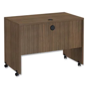 Alera Valencia Series Mobile Workstation Desk, 41.38 X 23.63 X 30, Modern Walnut