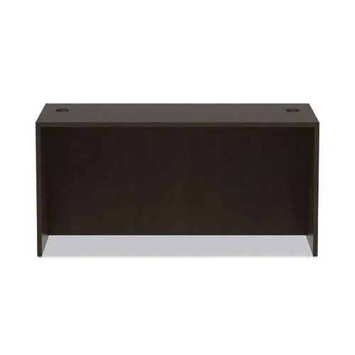 Alera Valencia Series Straight Front Desk Shell, 59.13 X 29.5 X 29.63, Espresso