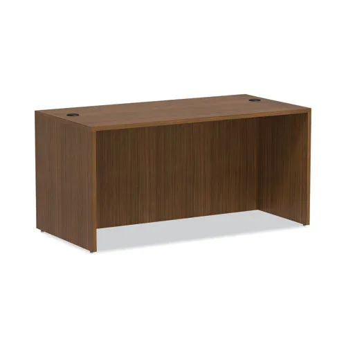 Alera Valencia Series Straight Front Desk Shell, 59.13 X 29.5 X 29.63, Modern Walnut