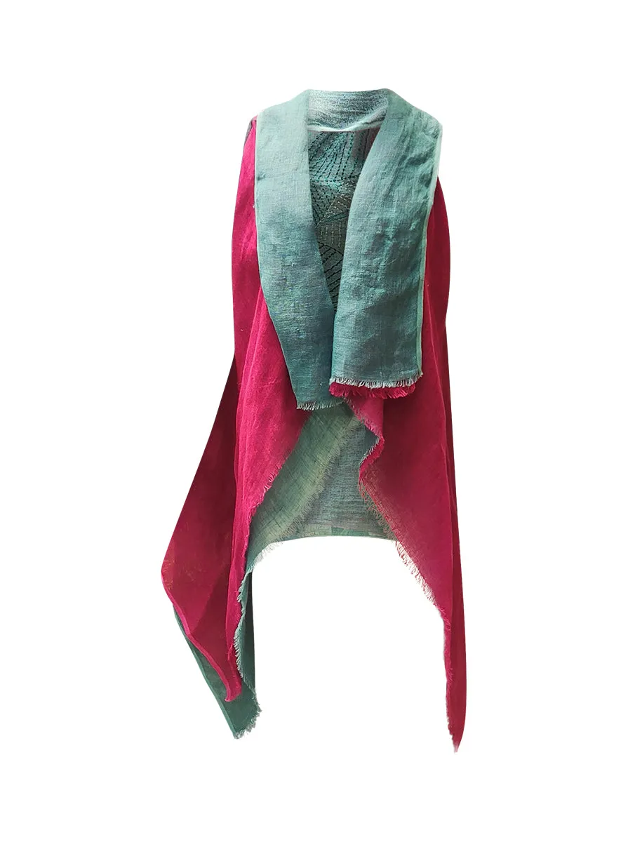 cape infinity duo linen teal pink no waste sale