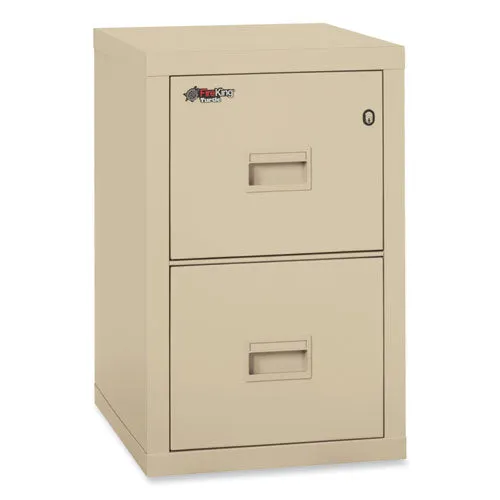 Compact Turtle Insulated Vertical File, 1-hour Fire, 2 Legal/letter File Drawers, Parchment, 17.75 X 22.13 X 27.75