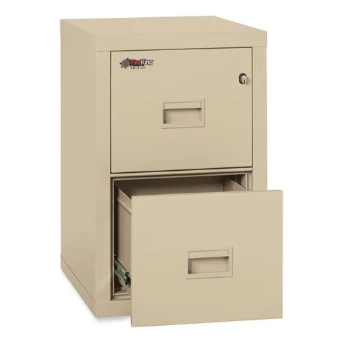 Compact Turtle Insulated Vertical File, 1-hour Fire, 2 Legal/letter File Drawers, Parchment, 17.75 X 22.13 X 27.75