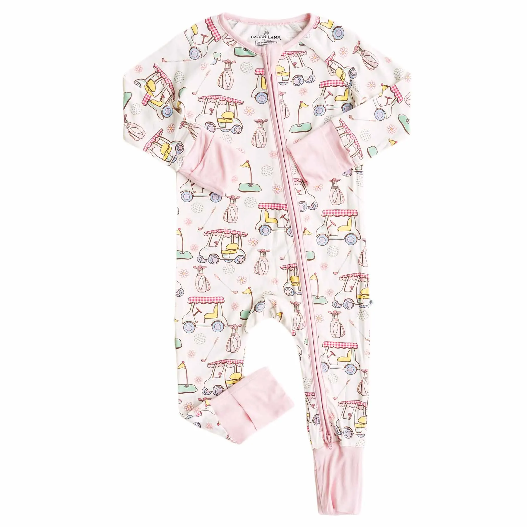 Country Club Cuties Convertible Zip Romper | Pink