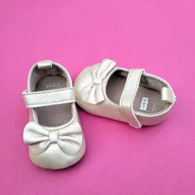 CRT Beige Bow Prewalking Pumps 2668 B