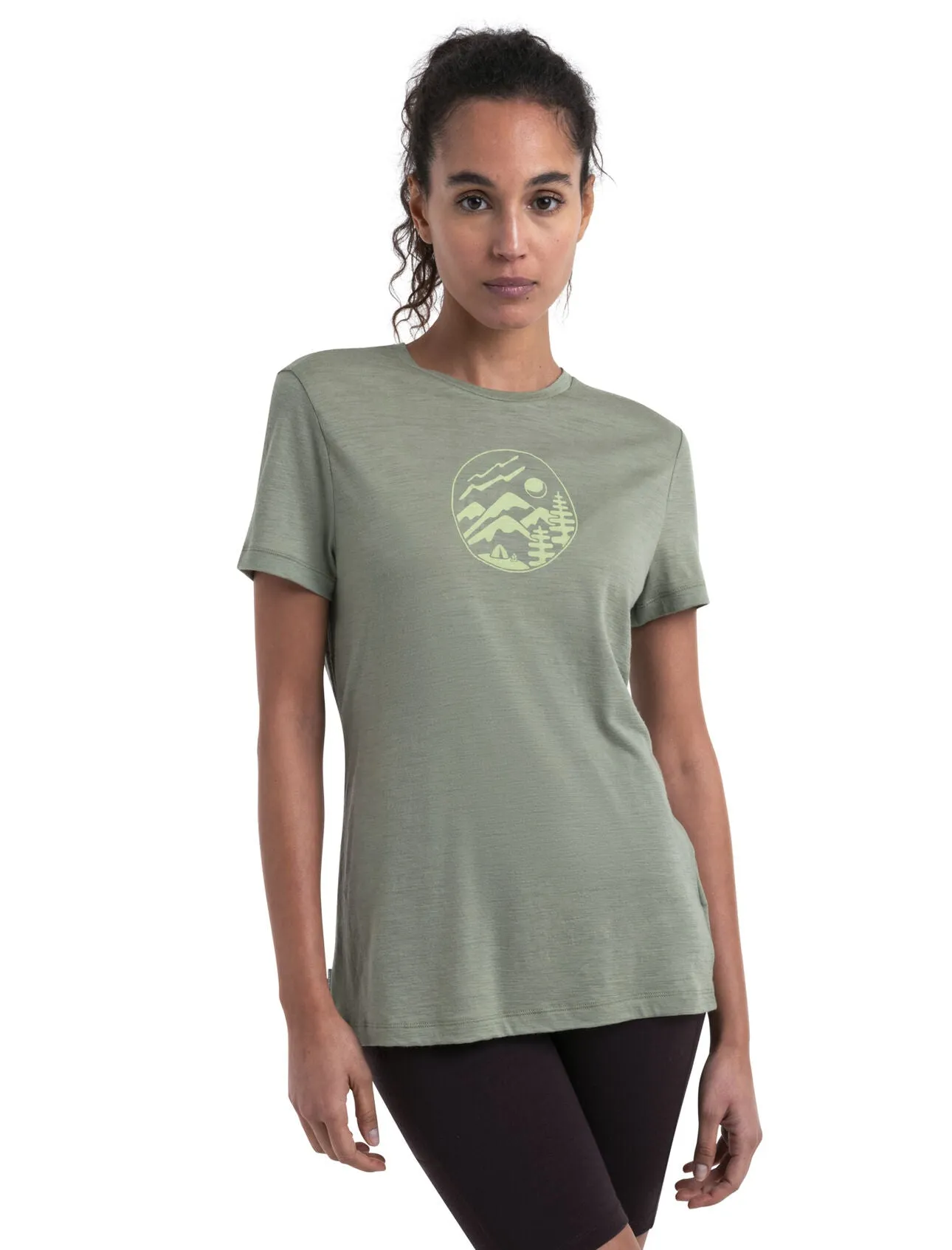 Icebreaker Tech Lite III SS Tee (Women's) Camping Circle/Lichen