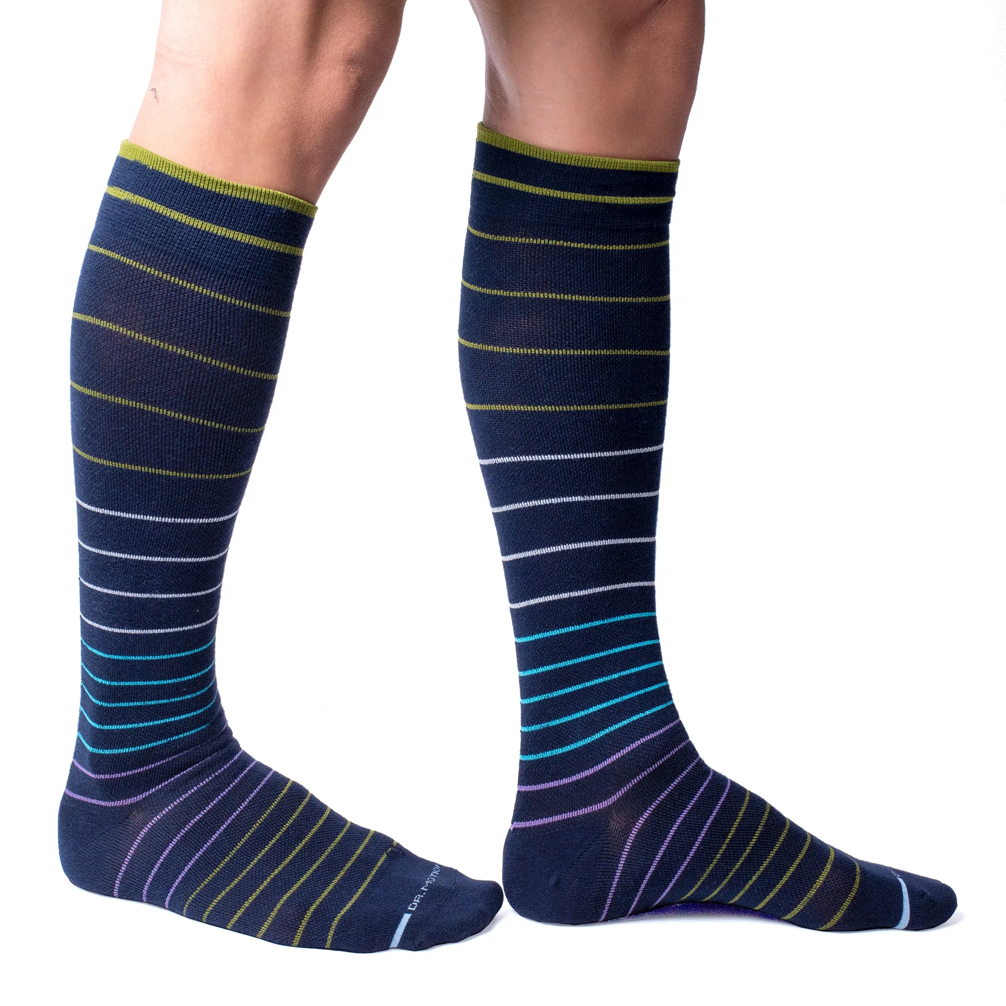 Jaquard Stripe | Knee-High Compression Socks For Men