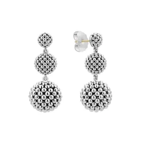 LAGOS Caviar Drop Earrings in Sterling Silver