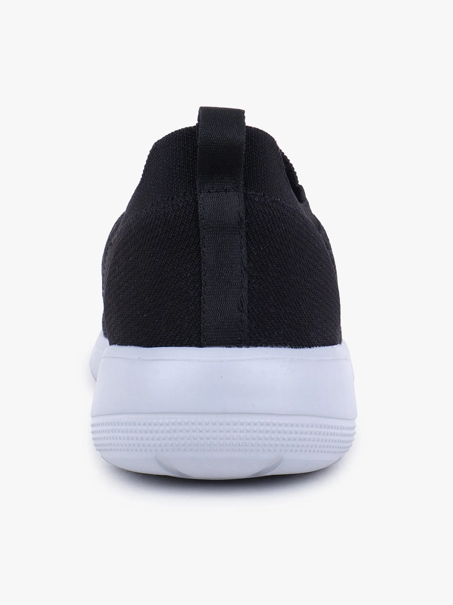 Men's Black Solid Slip-On Casual Shoes