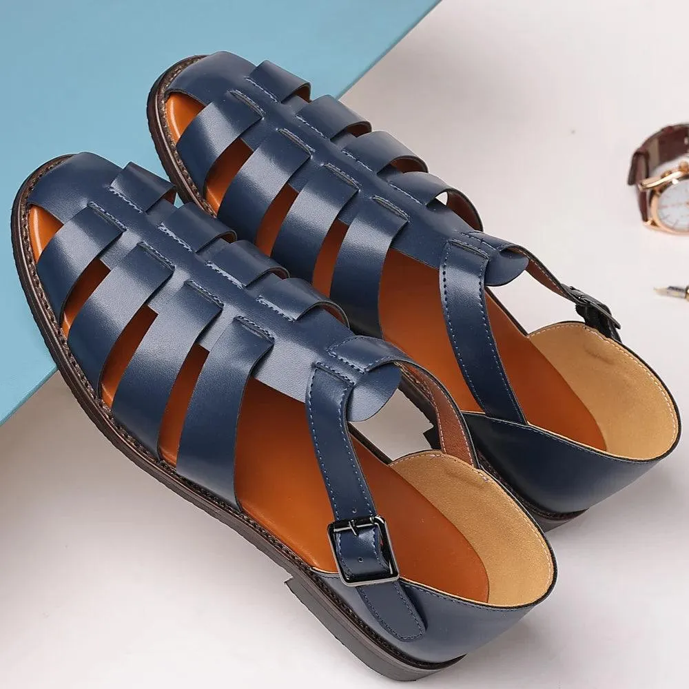 Men's Casual Shoes - Soft Leather Hollow Out Beach Sandals - TSS207