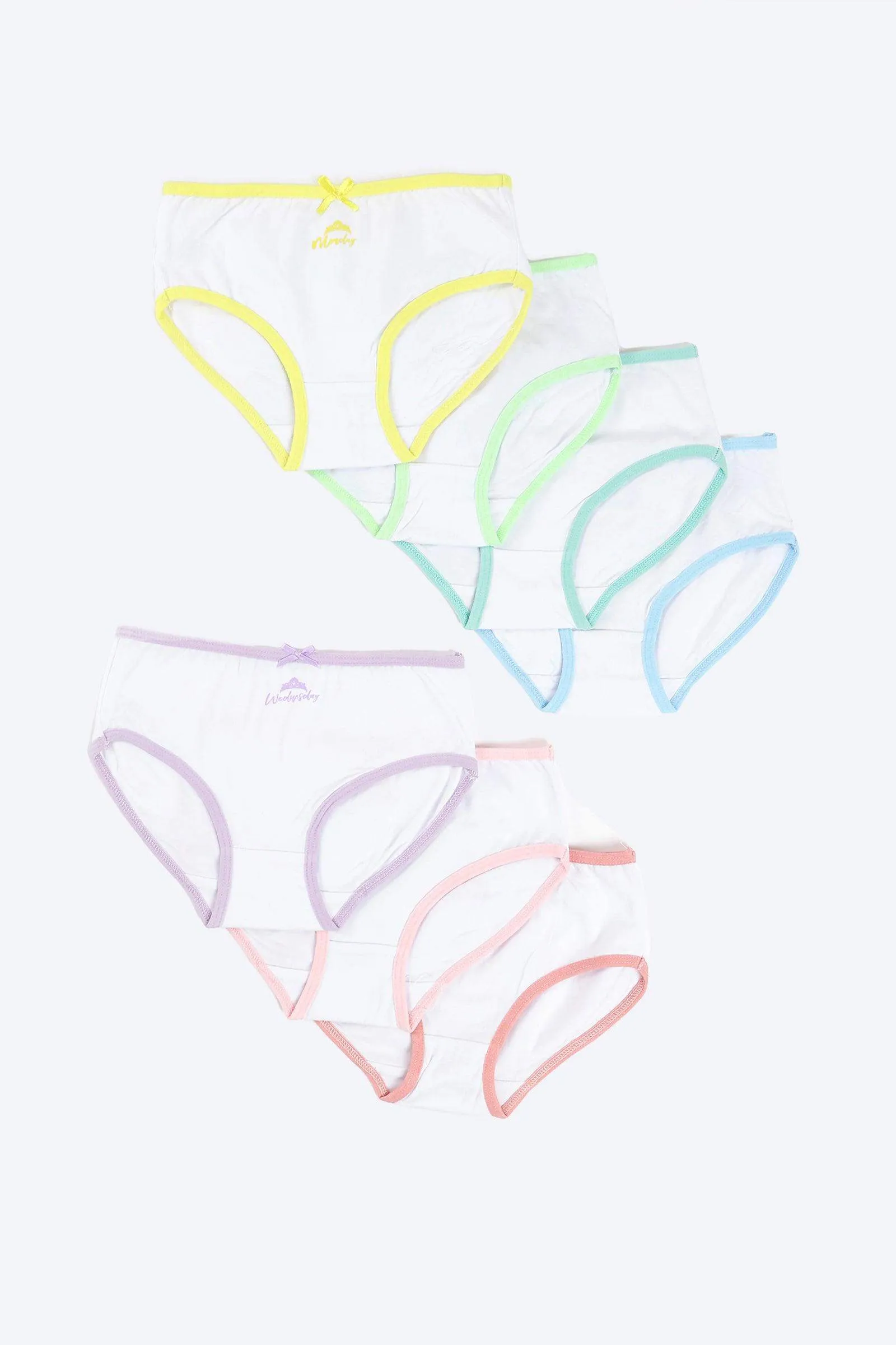 Pack of 7 Girly Brief Panties