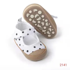 Polka Doted Prewalker Pumps 2549 B