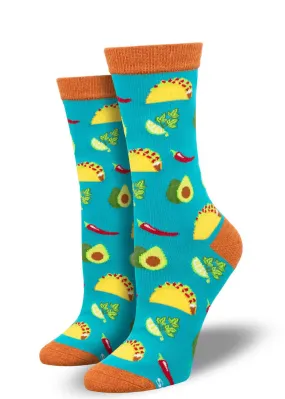 Taco Fiesta Women's Bamboo Socks