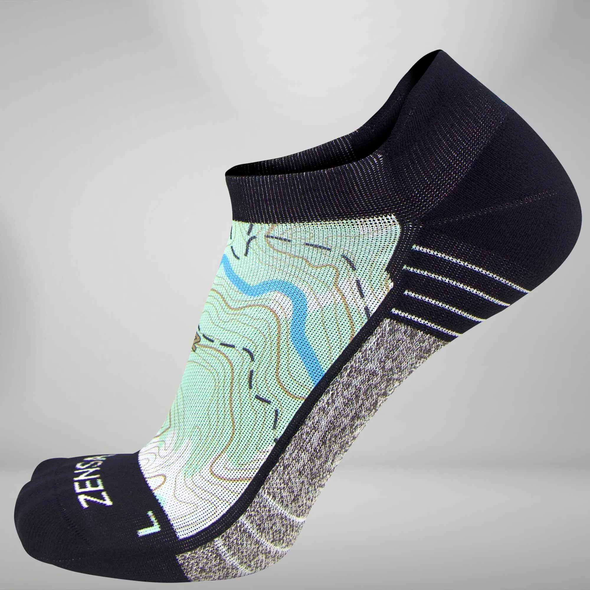 Topography Socks (No Show)